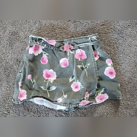 Amy Byer Pink Floral Skort - Picture 1 of 6